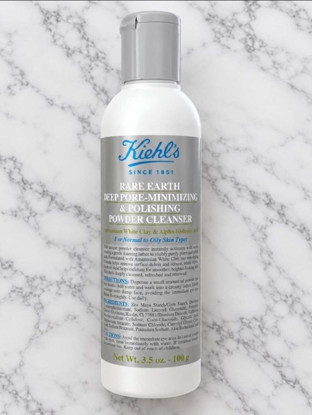 Kiehl's Rare Earth Deep Pore Minimizing Powder Cleanser 3.5 oz NEW!  $38 MSRP